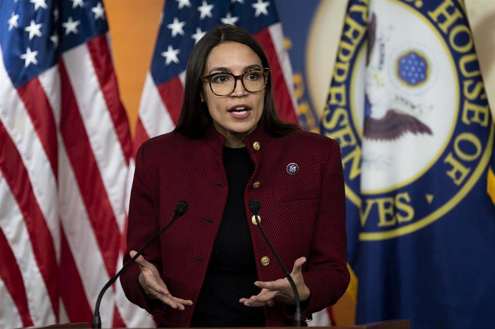 Archivo - La congresista estadounidense Alexandria Ocasio-Cortez