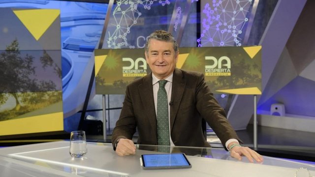 Antonio Sanz, este lunes durante la entrevista en CSTV