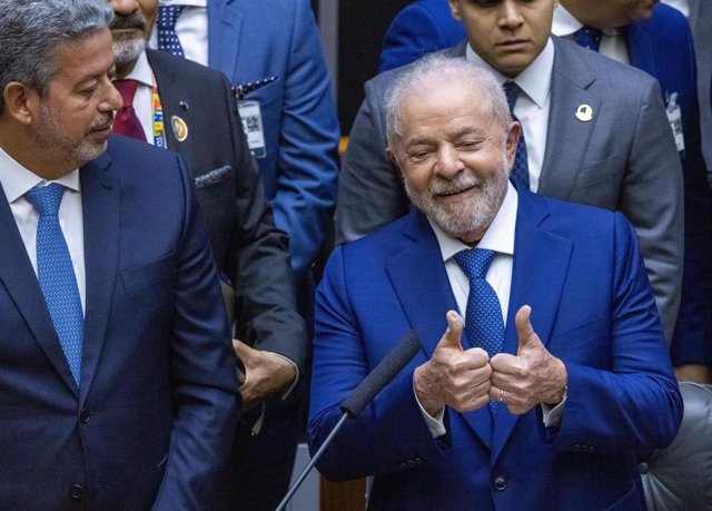 Luiz Inácio Lula da Silva, en su toma de posesión