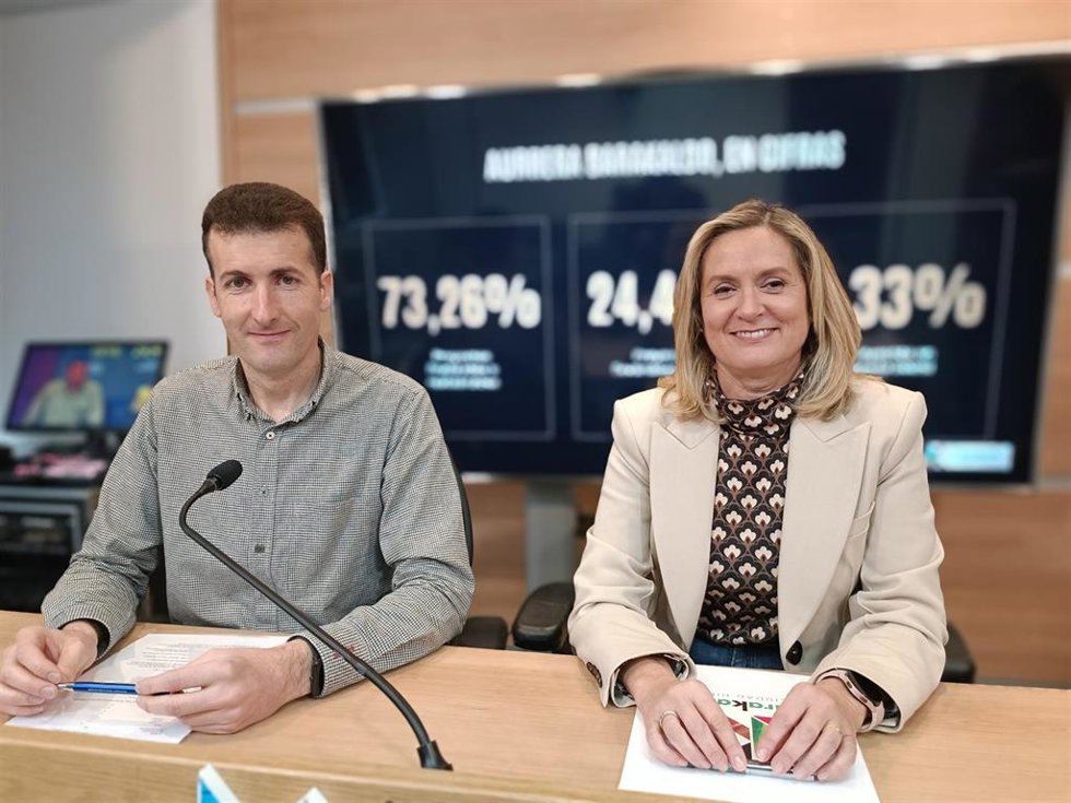 Amaia del Campo y Gorka Zubiaurre.