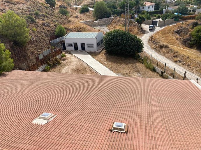 Vista de la zona de ampliación del IES Antonio Gala de Alhaurín el Grande, que ejecutará la empresa Sardalla Española, S.A. Por un importe de 981.595 euros y con un plazo de ejecución de ocho meses desde el inicio de las obras.
