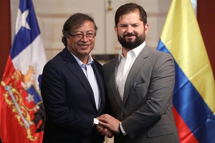 Gustavo Petro y Gabriel Boric