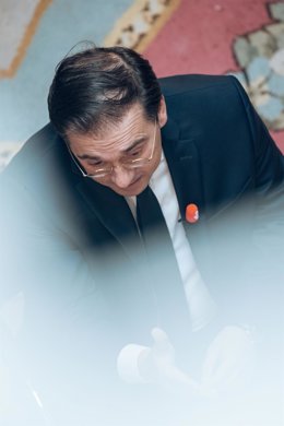 El ministro de Asuntos Exteriores, Unión Europea y Cooperación, José Manuel Albares, durante una entrevista para Europa Press en el Palacio de Viana, a 22 de diciembre de 2022, en Madrid (España). 