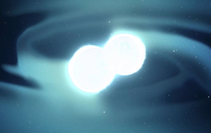 Estrella de neutrones colapsando en un agujero negro