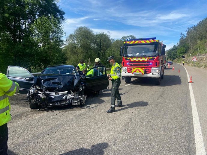 Archivo - Foto de archivo. Accidente de tráfico