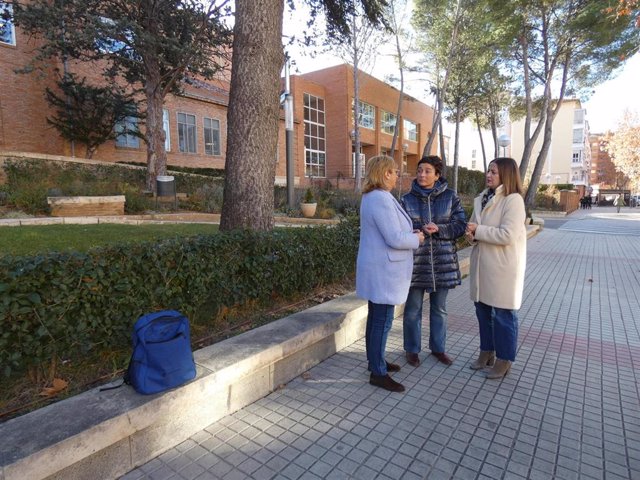 Ana Marín, junto a Carmen Pobo y Rosa María Sánchez