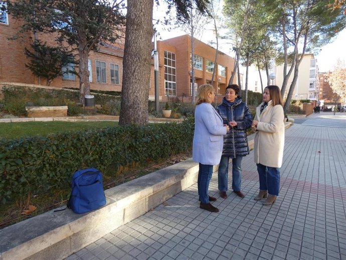 Ana Marín, junto a Carmen Pobo y Rosa María Sánchez