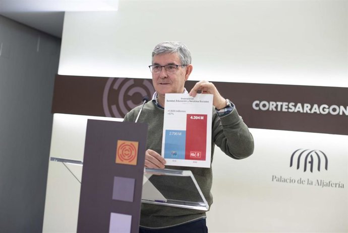 Vicente Guillén, portavoz del PSOE en las Cortes de Aragón