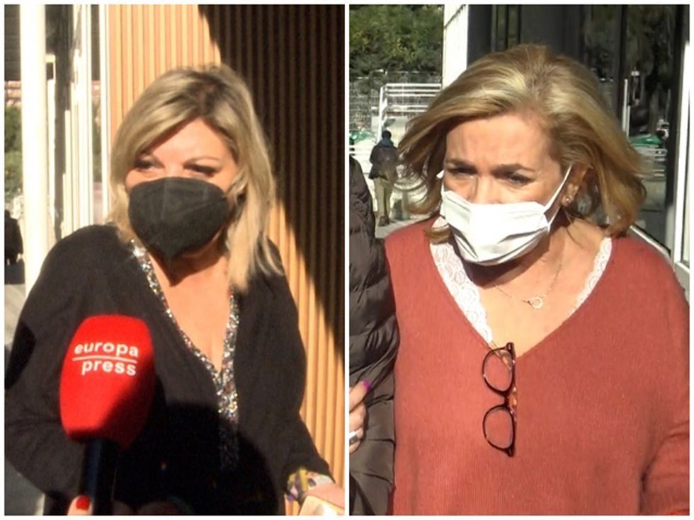 Archivo - Terelu Campos y Carmen Borrego, a su llegada al hospital
