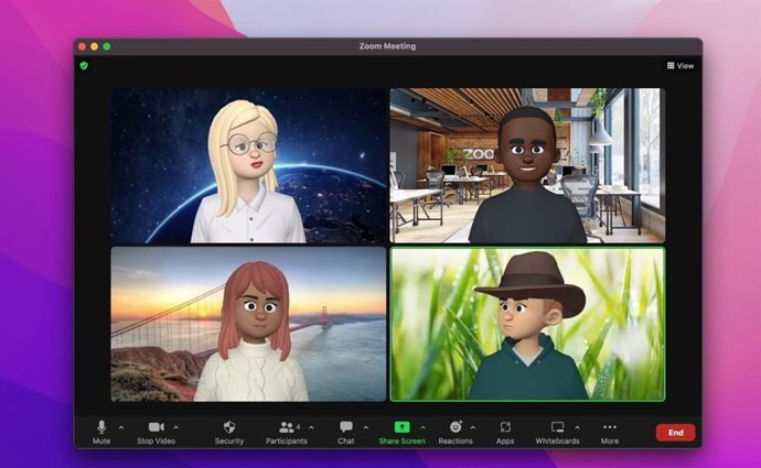 Nuevos avatares disponibles para las reuniones en Zoom.