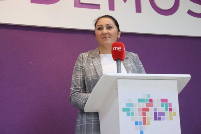 La secretaria de Acción Institucional de Podemos Andalucía, Alejandra Durán.