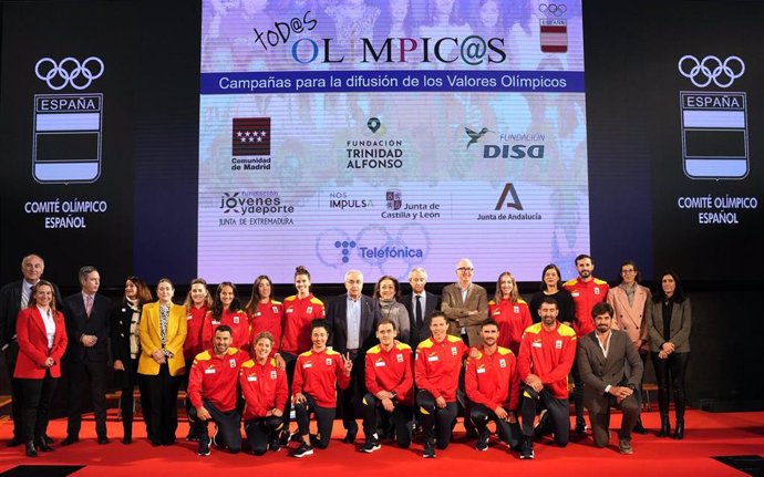 El COE presenta la campaña Todos Olímpicos 2023 para "acercar los valores del olimpismo" a los más jóvenes