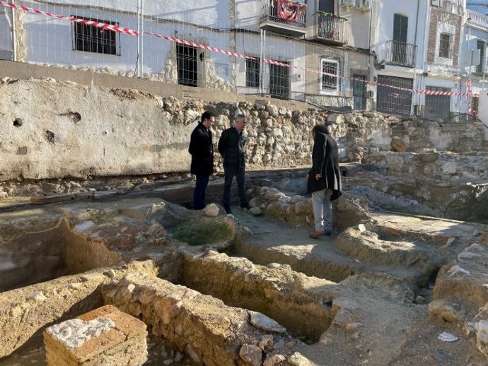 Restos hallados en los antiguos lavaderos de Las Tenerías