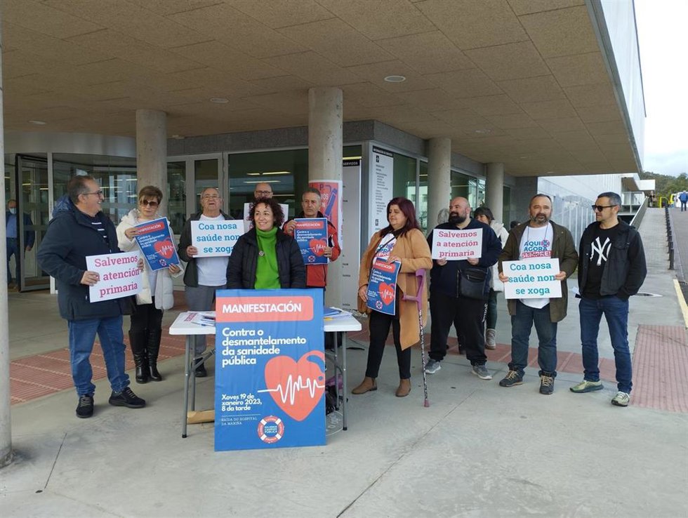 La Plataforma Sanitaria de A Mariña presenta la movilización prevista para el día 19 de enero en Burela (Lugo)