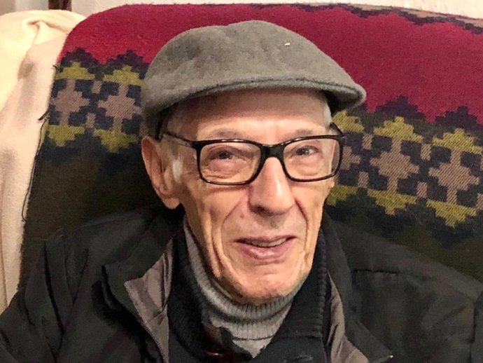 El escritor Domingo Frades Gaspar, defensor y estudioso de la 'fala' extremeña, fallecido en Badajoz el 10 de enero de 2023.