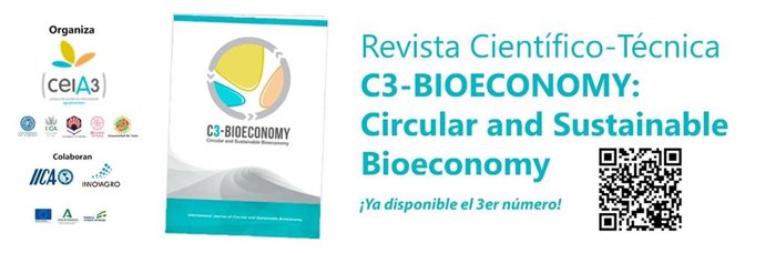 El ceiA3 lanza el tercer número de la revista internacional 'C3-Bioeconomy: Circular and Sustainable Bioeconomy'.