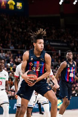 Archivo - Michael Caicedo en una acción durante el Bara-Coviran Granada de la Liga Endesa 2022-2023