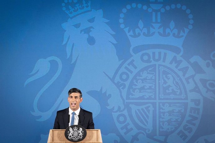 El primer ministro de Reino Unido, Rishi Sunak, en Londres