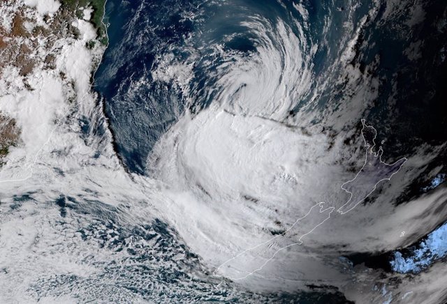 Archivo - Ciclón 'Gita' visto desde el espacio