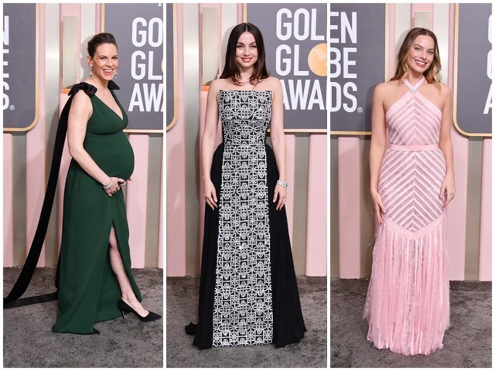 Archivo - Hillary Swank, Ana de Armas y Margot Robbie, entre las mejor vestidas de la noche