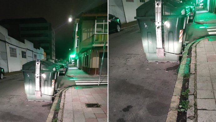 Ciudadanos León solicita el cambio de ubicación de los contenedores por falta de visibilidad.