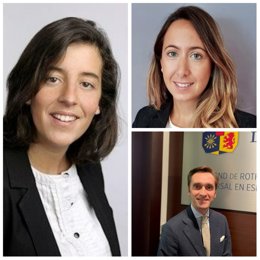 Los tres nuevos banqueros de Edmond de Rothschild, Mercedes Grandes, Daniela Coppo y Santiago López.