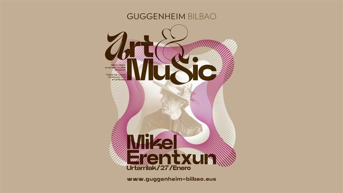 Cartel del concierto de Mikel Erentxun en el Guggenheim