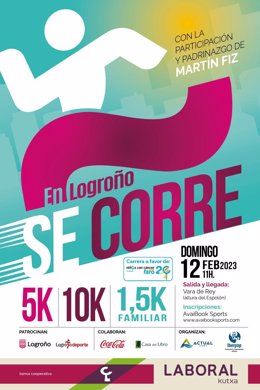 La nueva carrera 'En Logroño se Corre' se celebrará el próximo domingo 12 de febrero