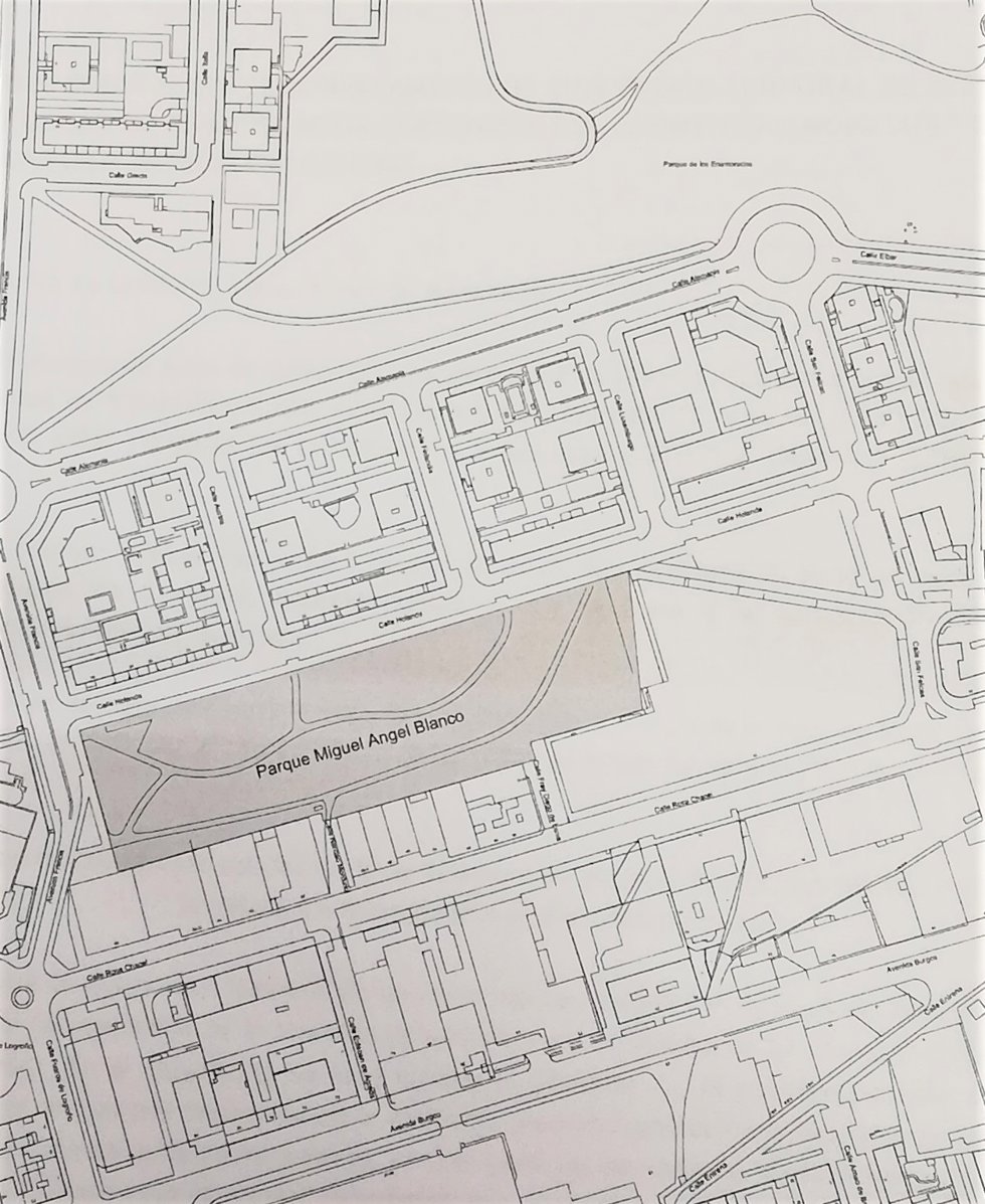 Mapa del futuro Parque Miguel Ángel Blanco