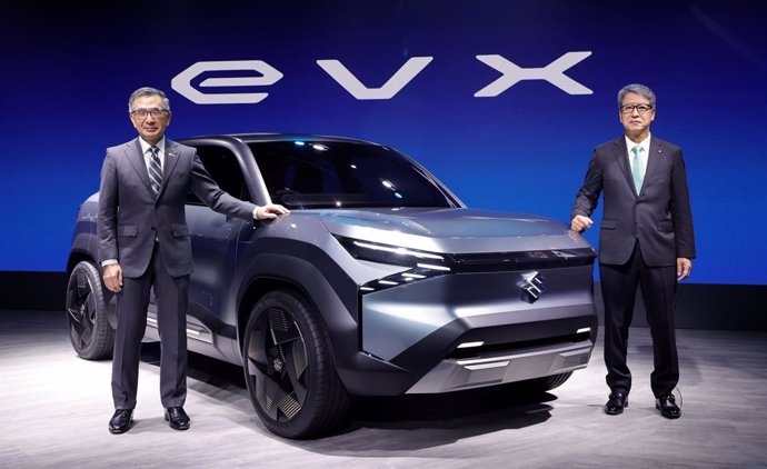 Archivo - Suzuki presenta en Delhi el nuevo 'concept car' eléctrico eVX