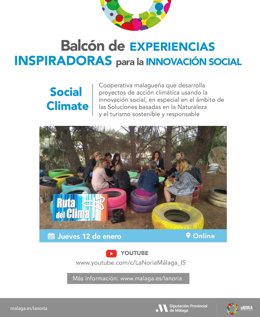 Imagen promocional de una de las experiencias de emprendimiento social que Diputación expone a través del canal de YouTube de La Noria.