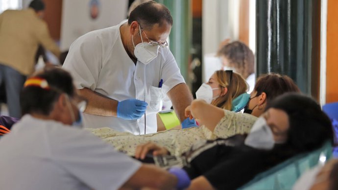 Donación de sangre en Huelva.