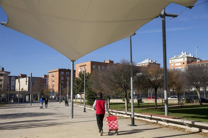 Archivo - Barrio de San Jorge, en Pamplona.