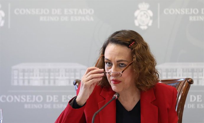 Archivo - La presidenta del Consejo de Estado, Magdalena Valerio, presenta en rueda de prensa la Memoria Anual 2021 del Consejo de Estado, a 28 de noviembre de 2022, en Madrid (España). Durante la presentación de la memoria se desgranan las principales 