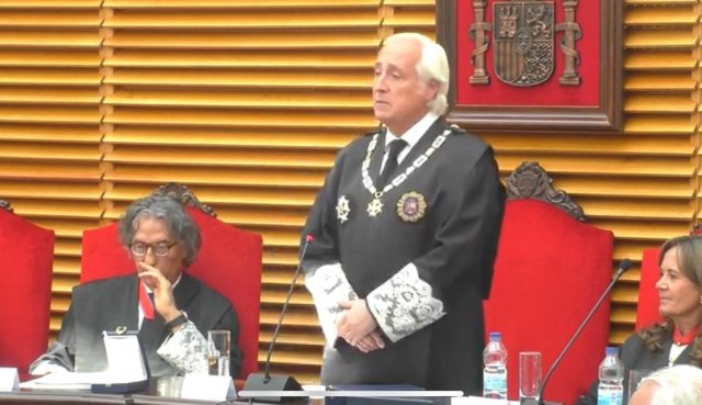 Archivo - El presidente del TSJCyL, José Luis Concepción, durante el acto de apertura del Año Judicial en la Comunidad.