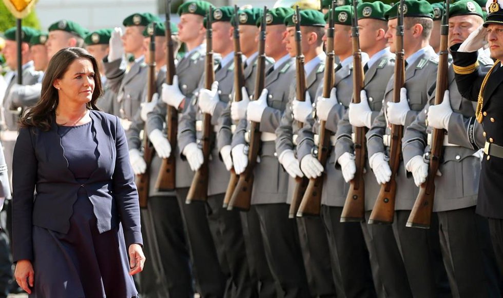 Archivo - La presidenta húngara, Katalin Novak.