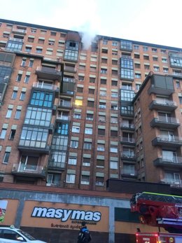 Imagen del edificio afectado por el incendio.