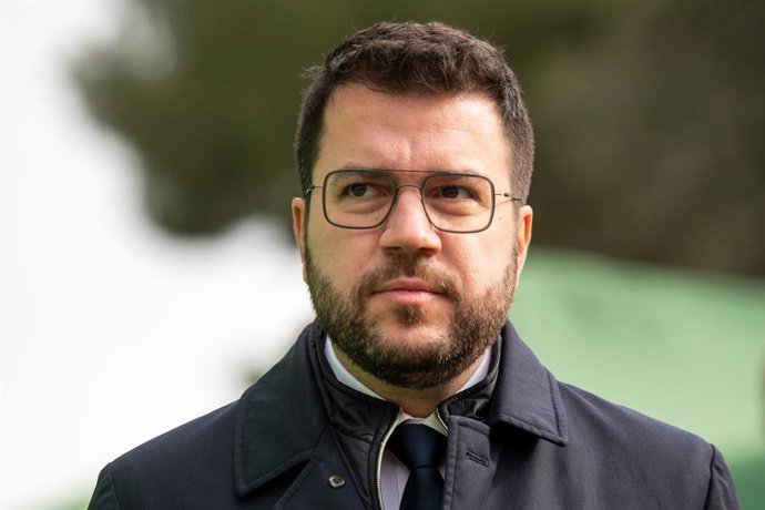 El president de la Generalitat, Pere Aragons, en una imatge d'arxiu d'aquest dimecres 11 de gener de 2023.