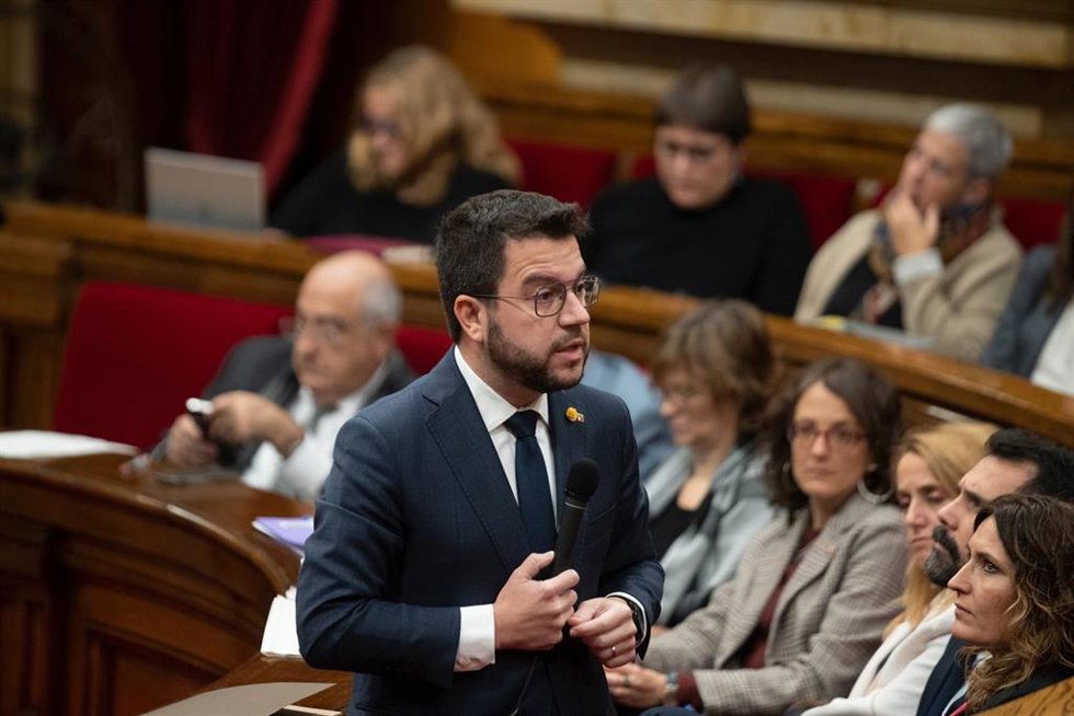 El presidente de la Generalitat, Pere Aragons, en una foto de archivo.
