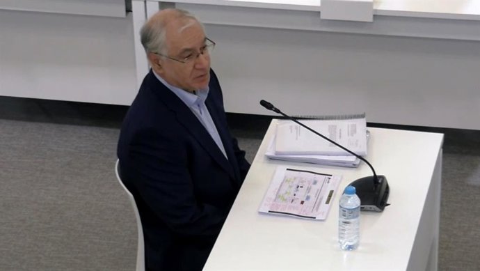 El perito judicial Juan Carlos Carballeira, en el juicio del Alvia