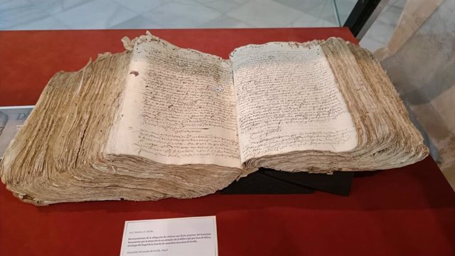 Uno de los dos documentos que se exhiben en el Archivo Histórico Provincial de Sevilla dentro de la actividad el Documento del Mes, dedicado en enero a la figura del humanista Benito Arias Montano.