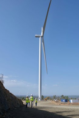 Archivo - Imagen del parque eólico de Ayamonte (Huelva).