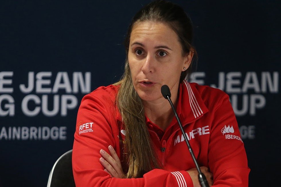 Anabel Medina, capitana del equipo español de la Billie Jean King Cup.