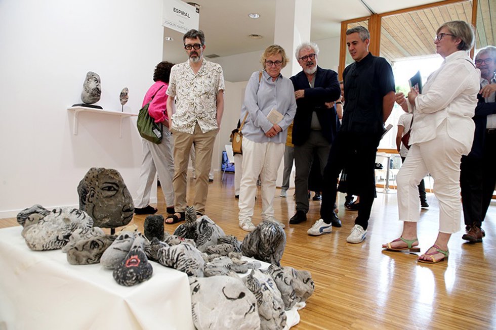 Archivo - El vicepresidente Pablo Zuloaga en la Feria ArteSantander de este año