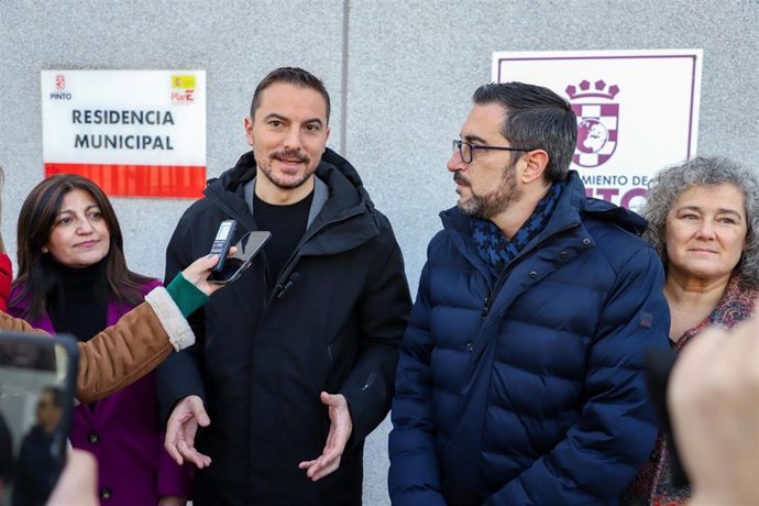 El secretario general de los socialistas madrileños y portavoz del PSOE en la Asamblea, Juan Lobato, en Ciempozuelos
