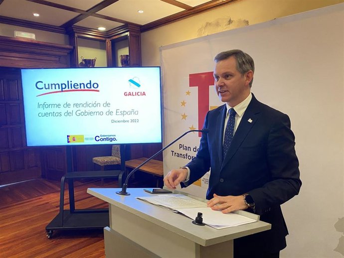 El delegado del Gobierno, José Miñones, en rueda de prensa