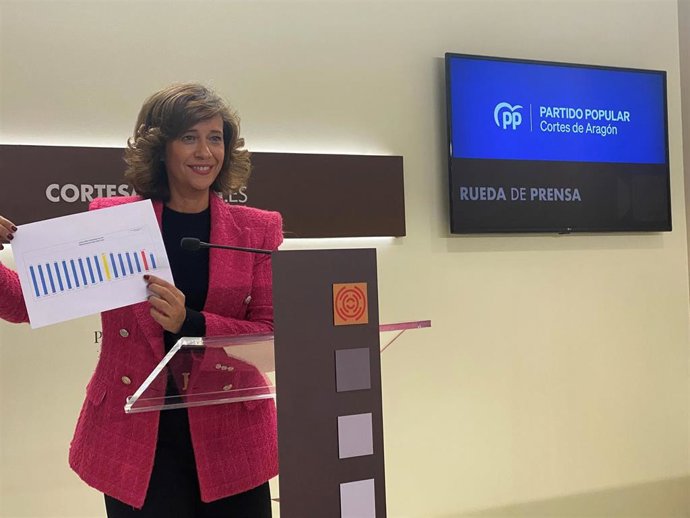 Marián Orós durante la rueda de prensa