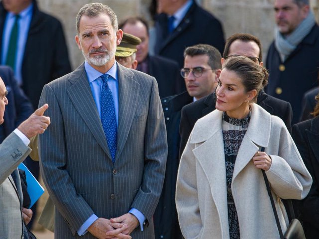 Los Reyes, durante su visita a Menorca