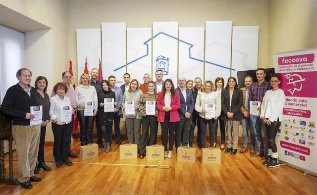 La Diputación de Valladolid y Fecosva entregan los premios del VII Concurso de Escaparates Navidad Pueblos de Valladolid.