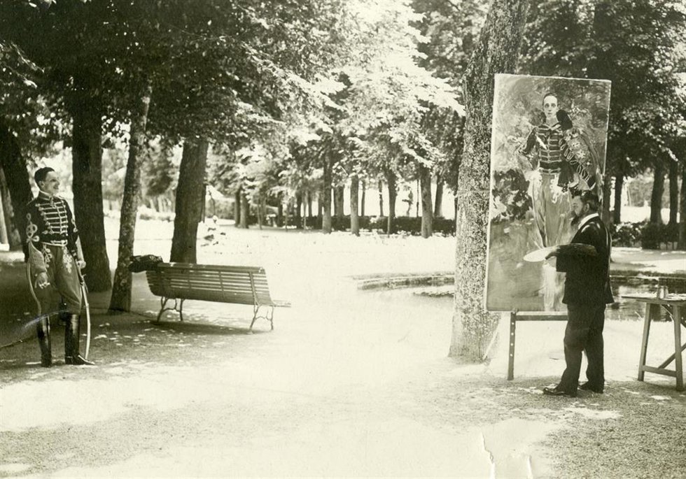 Sorolla pintando al Rey Alfonso XIII